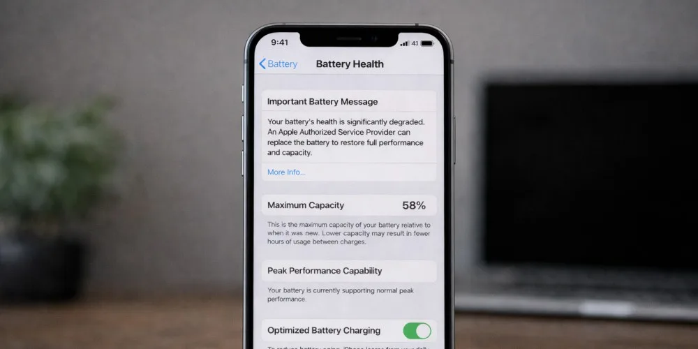 iPhone battery health dropping fast