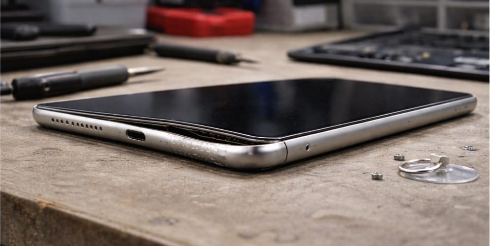 iPad frame damage screen issue